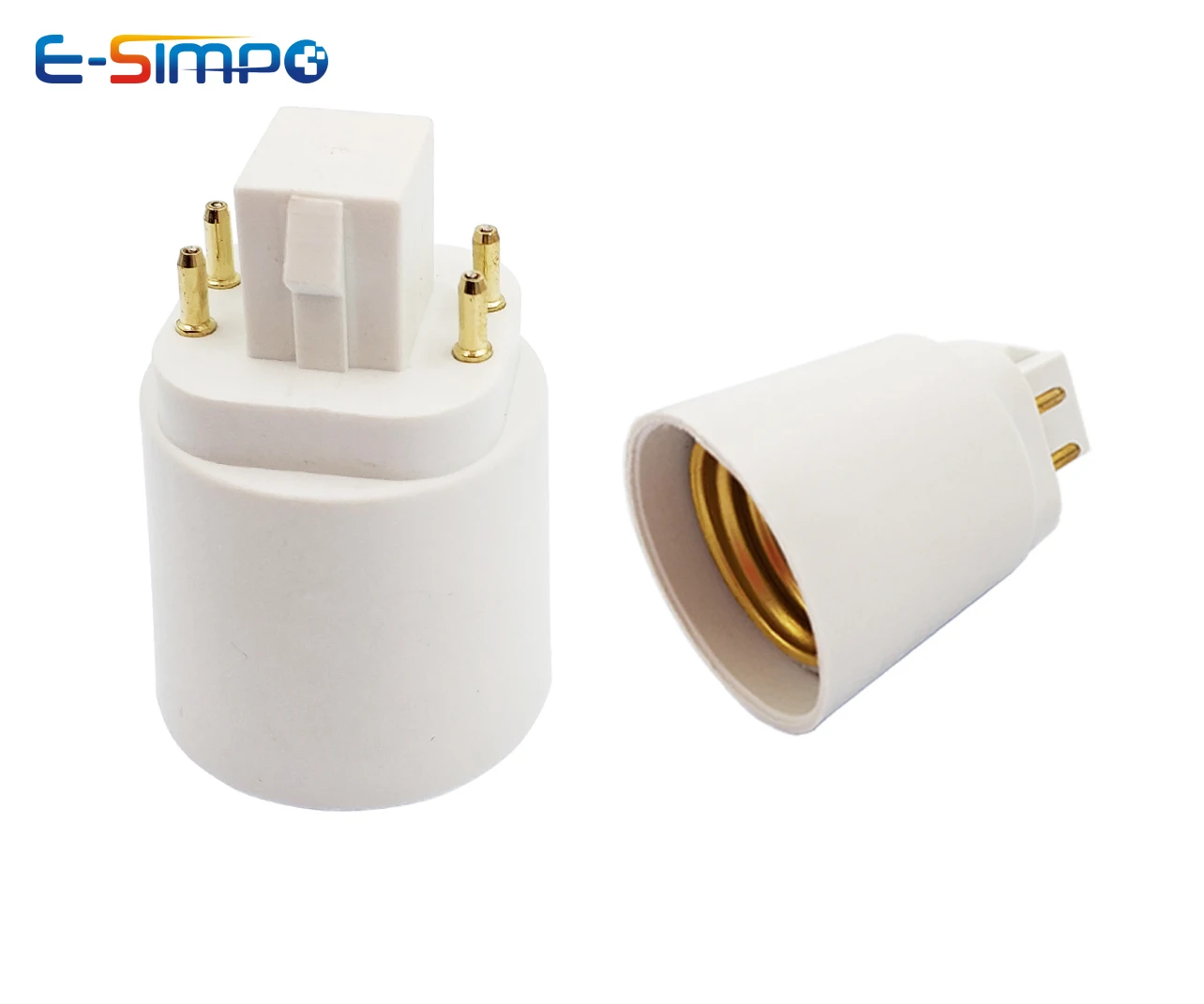 500 шт. GX24Q G24Q к E27 адаптеру новое поколение 3 E26 4Pin CFL винту светодиодный держатель