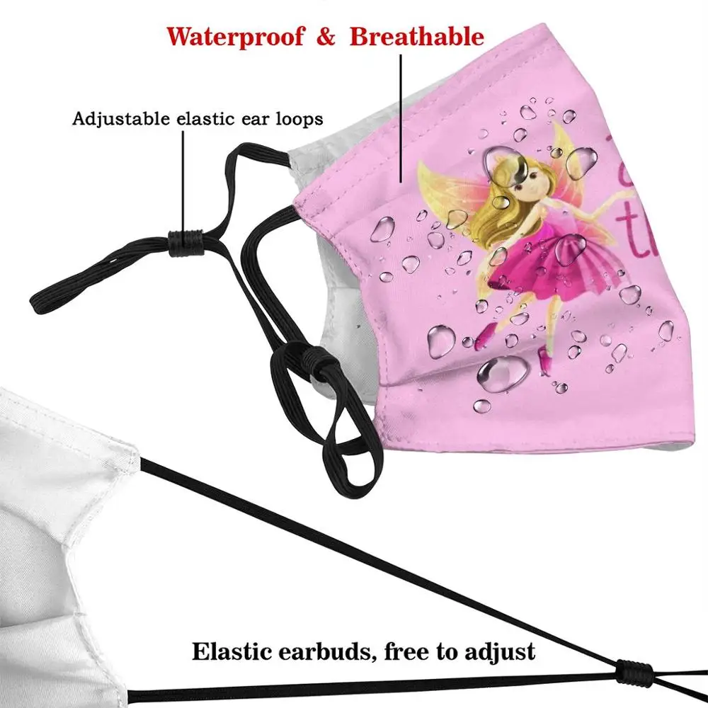 Away с феями моющимся фильтром Анти пыль маска для лица сказочной Феи розовое