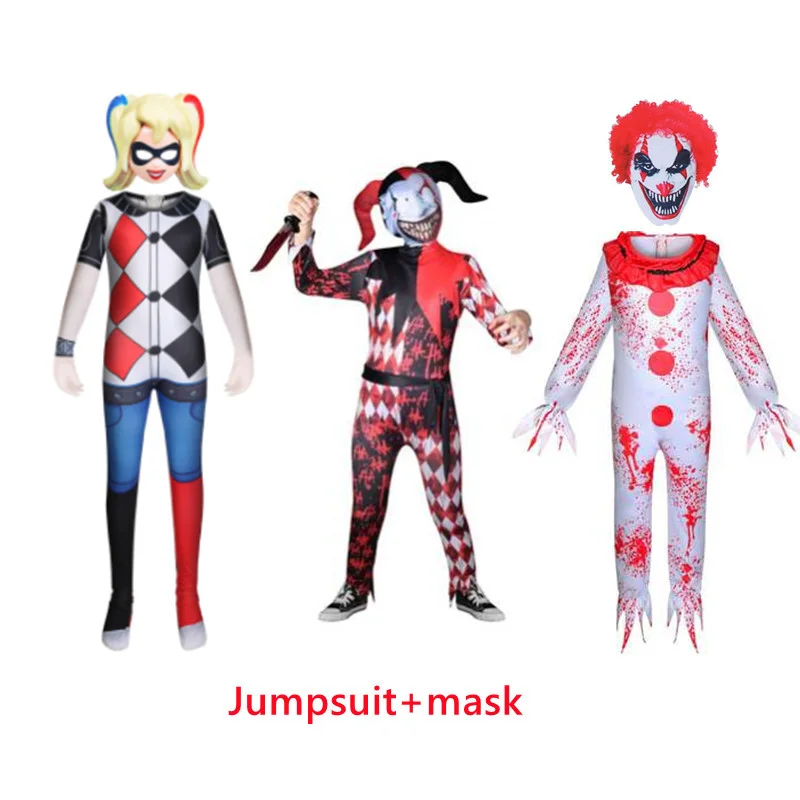 Карнавальный костюм для косплея на Хэллоуин Детский клоуна ролевых игр маска