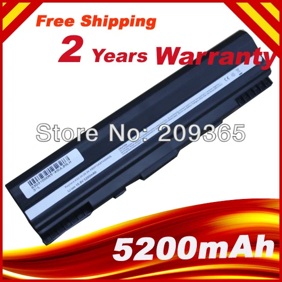 

Laptop battery For 90-NX62B2000Y 9COAAS031219 A31-UL20 A32-UL20 Eee PC 1201 1201HA 1201N 1201T UL20A UL20FT