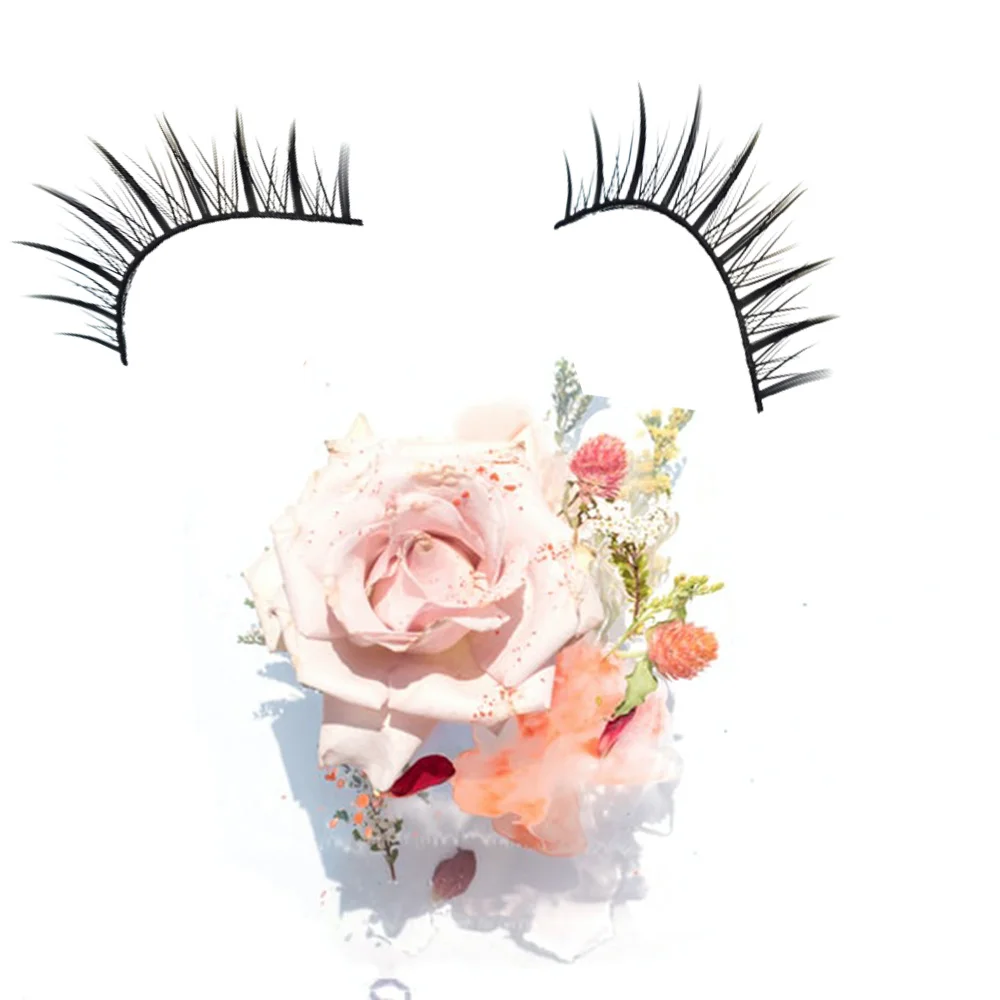 Волшебные накладные ресницы ручной работы натуральные густые с маленьким