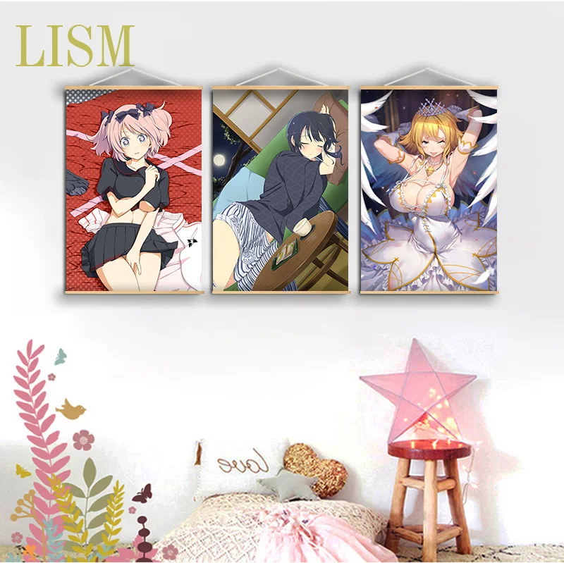 Senran кагура Юми Хибари икаруга аниме постер манга холст живопись твердые