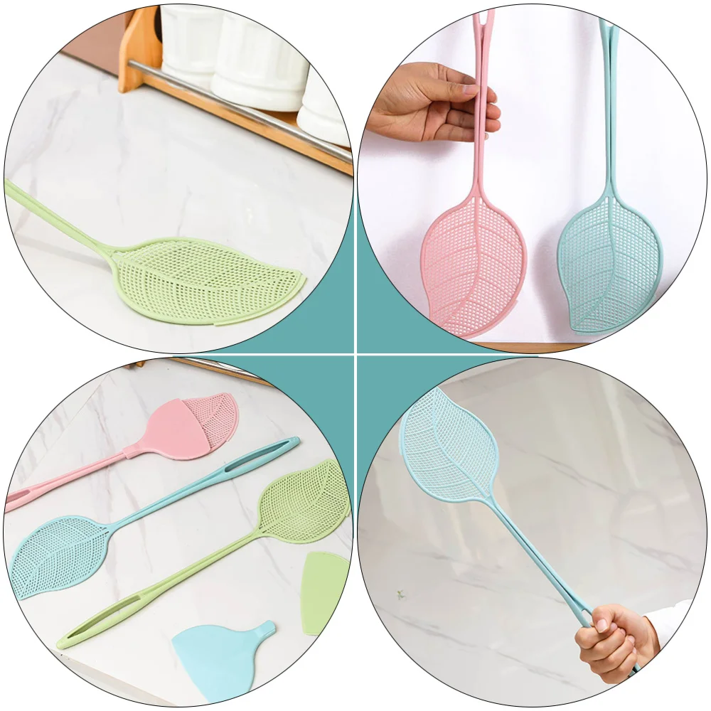 

6Pcs Long Handle Fly Swatter Mosquito Swat Shatter Large Bug Swatter