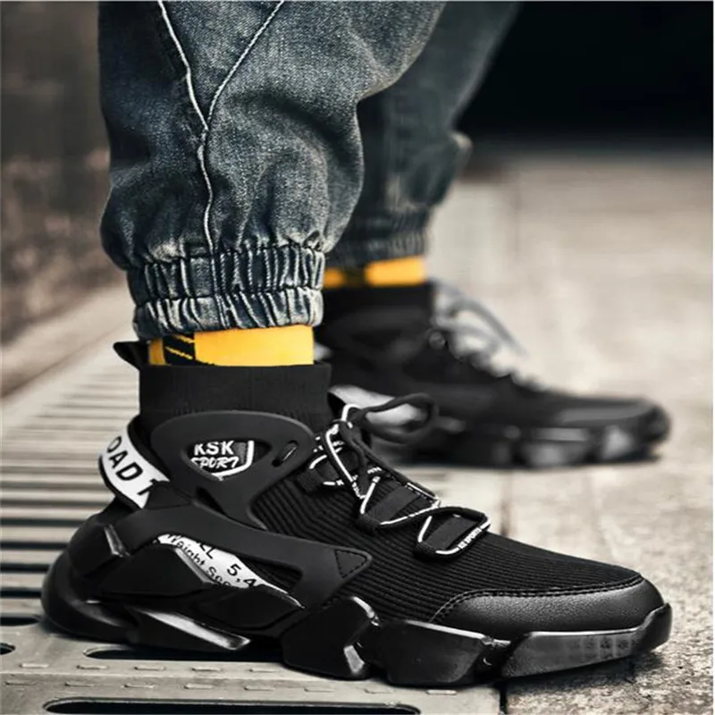 

Men Running Shoes Outdoor Men Sneakers Sports Sock Chaussure Homme Shoes Trend Casual Shoes Zapatillas High Top Footwears 39-46