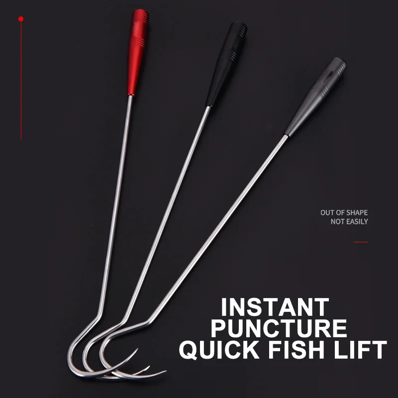 Новинка копье крючок для морской рыбалки Gaff нержавеющая сталь со шнурком льда