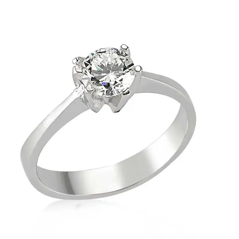 

Серебряное женское кольцо Silverlina с одним камнем