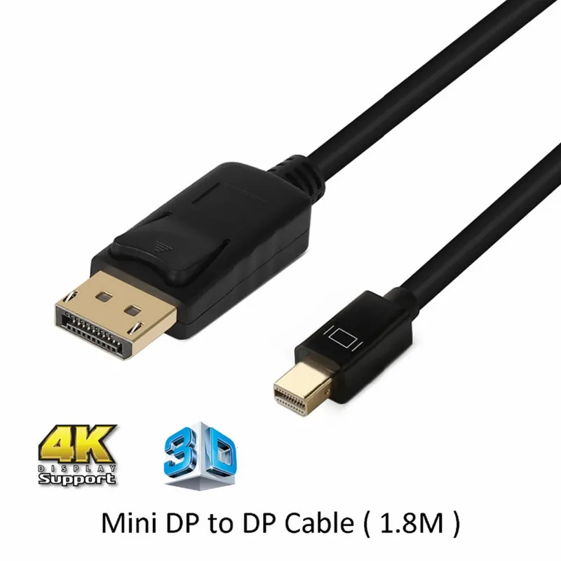 Кабель Thunderbolt Mini DisplayPort кабель DP 1 8 м для ноутбуков проекторов Macbook|Кабели VGA| |