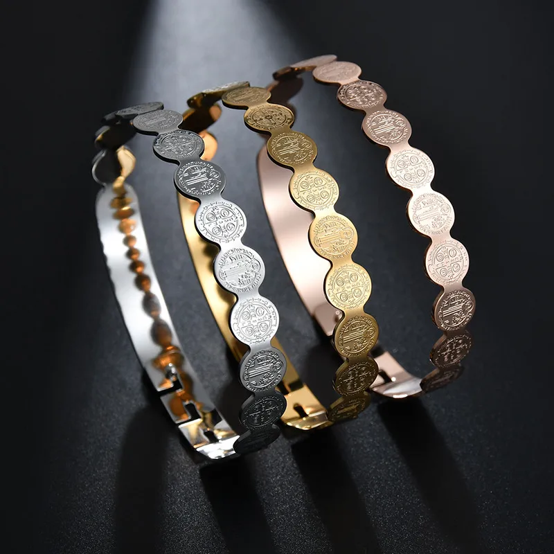 ELSEMODE очаровательный браслет из нержавеющей стали стиль девственницы женский и