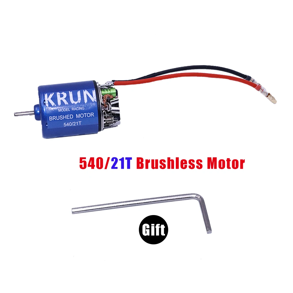 21T KRUNRC 540 21T 35T 45T 55T 80T 540 матовый мотор для 1/10 внедорожных рок-гусеничных альпинистских автомобилей RC щеткой моторов - Цвет: 21T