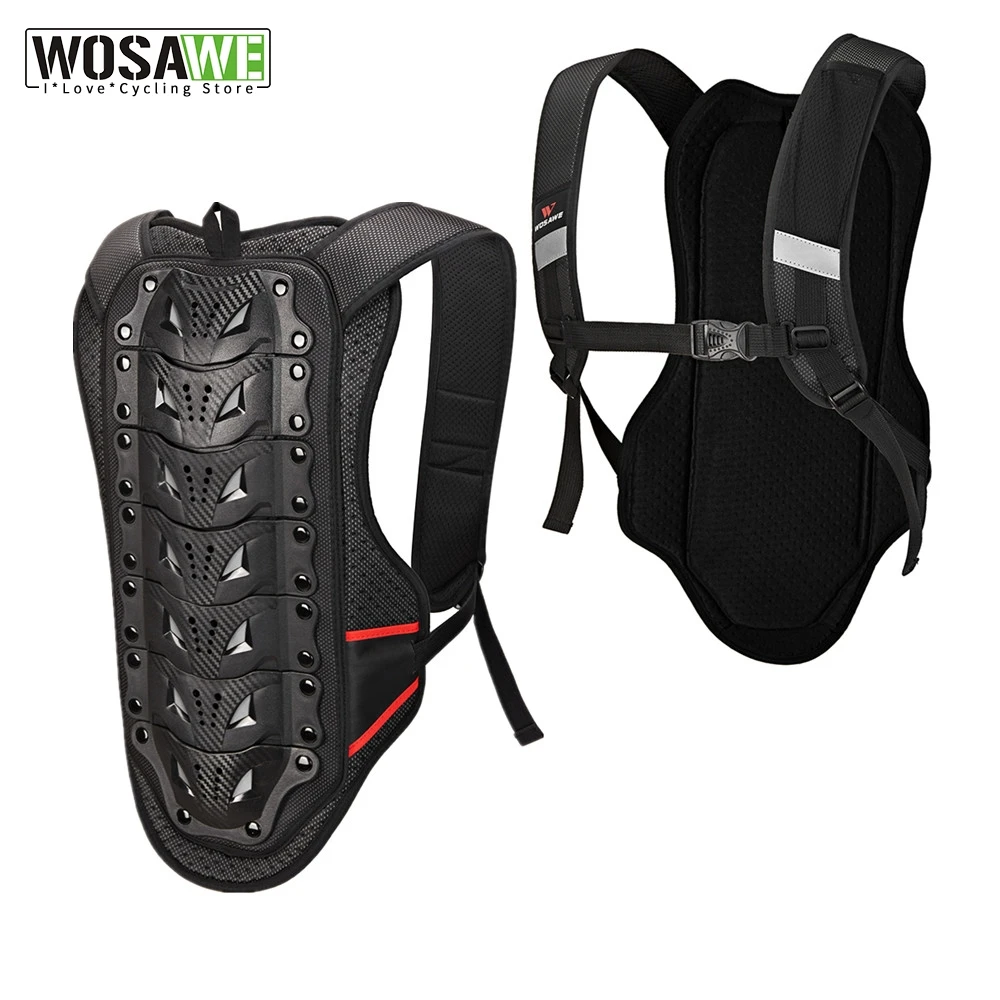 Защитный жилет WOSAWE для взрослых без рукавов с поддержкой спины и груди защитный