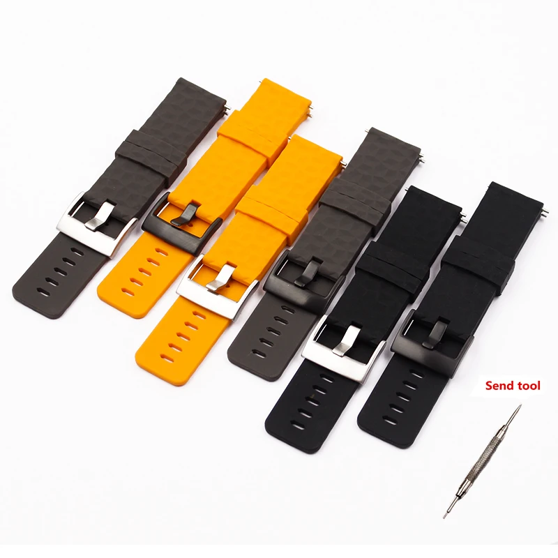 Ремешок силиконовый сменный для наручных часов Браслет экспедиции SUUNTO alfmulti T9