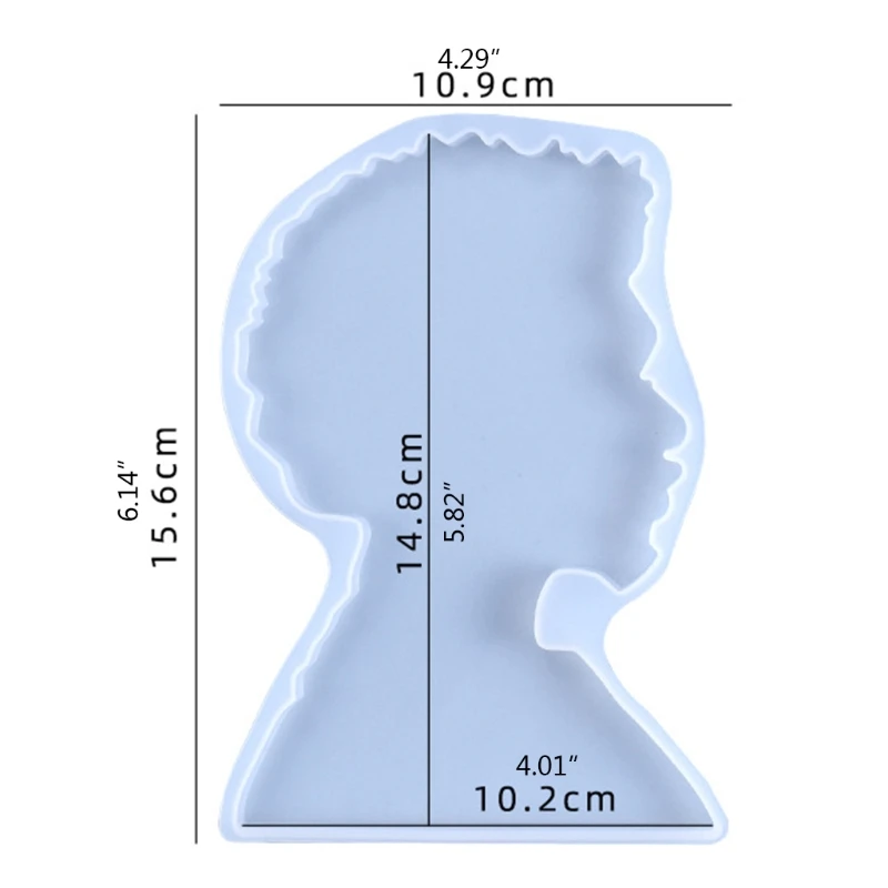 Африканский женский поднос из смолы форма для Африканской богини силиконовая