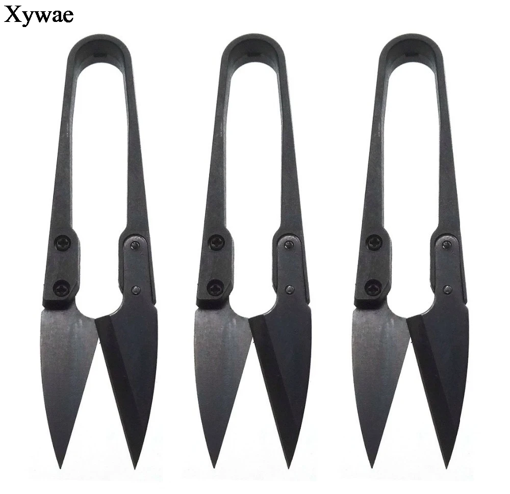 

3Pcs Thread Scissors U Sewing Yarn Scissors Clipper Beading Thread Cutter Threads Stitch Supplies and Embroider Fabric Scissors