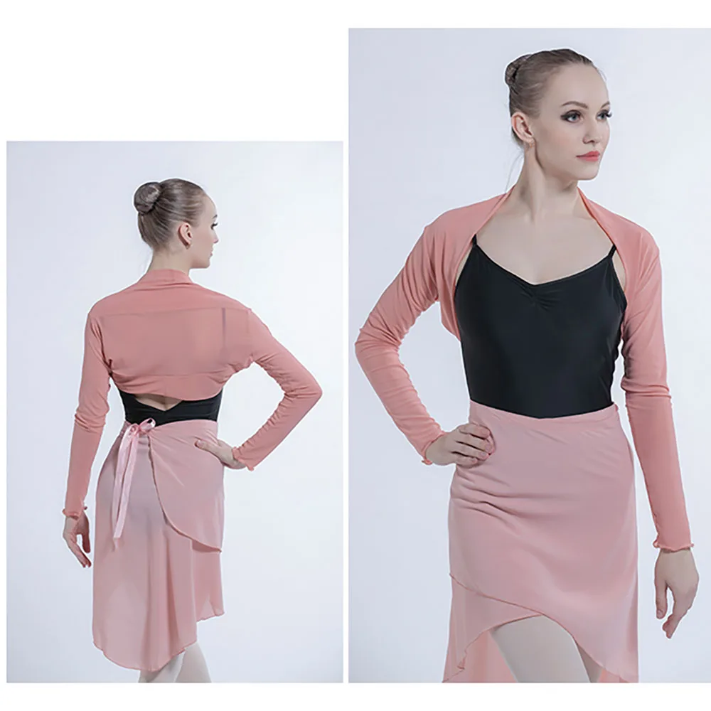 Women Imported Mesh Fabric Fashion Style Ballet Dance Coat Scarf Jacket |