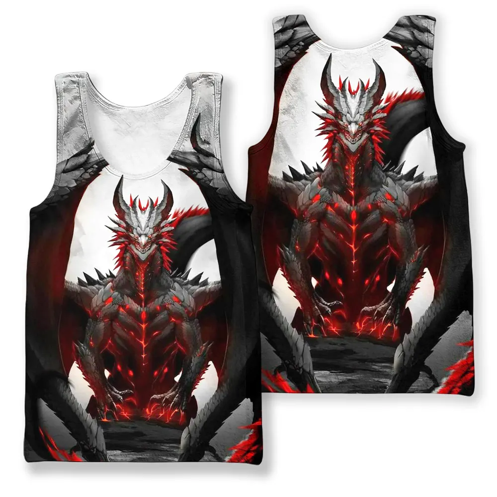 Майка Jumeast с 3d-татуировкой дракона в стиле викингов майка без рукавов свободная