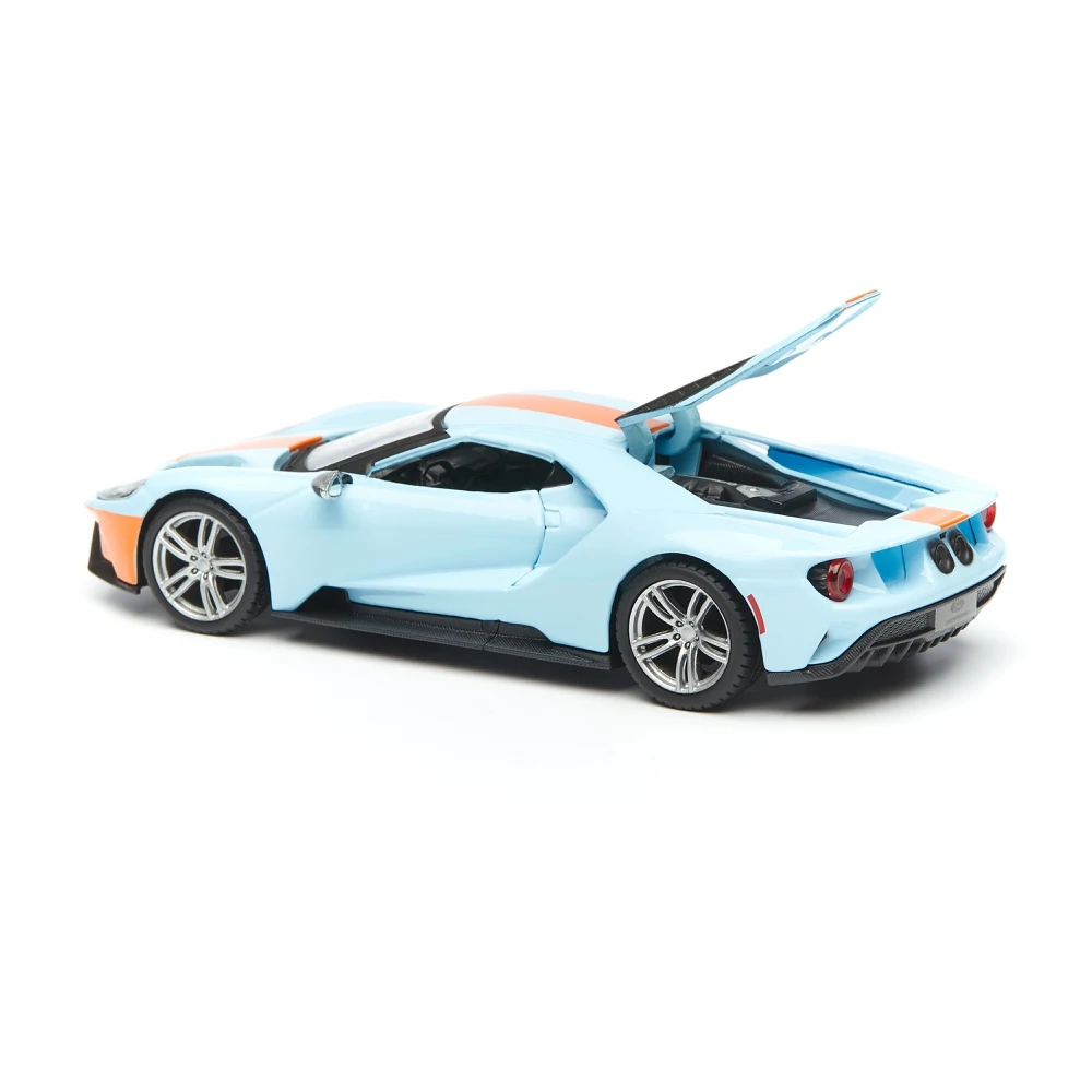 Машинка металлическая Bburago Ford GT 1:32 голубая | Игрушки и хобби
