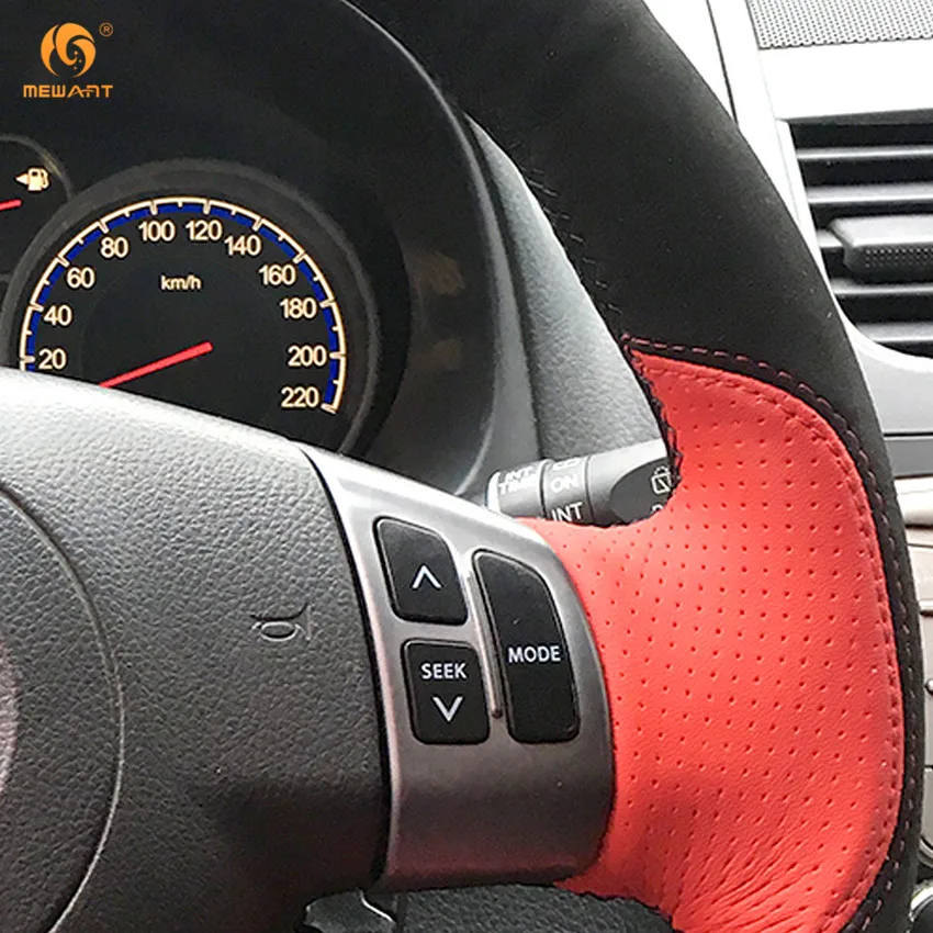 MEWANT красная кожа черная замша искусственная для Suzuki SX4 Alto старый Swift аксессуары