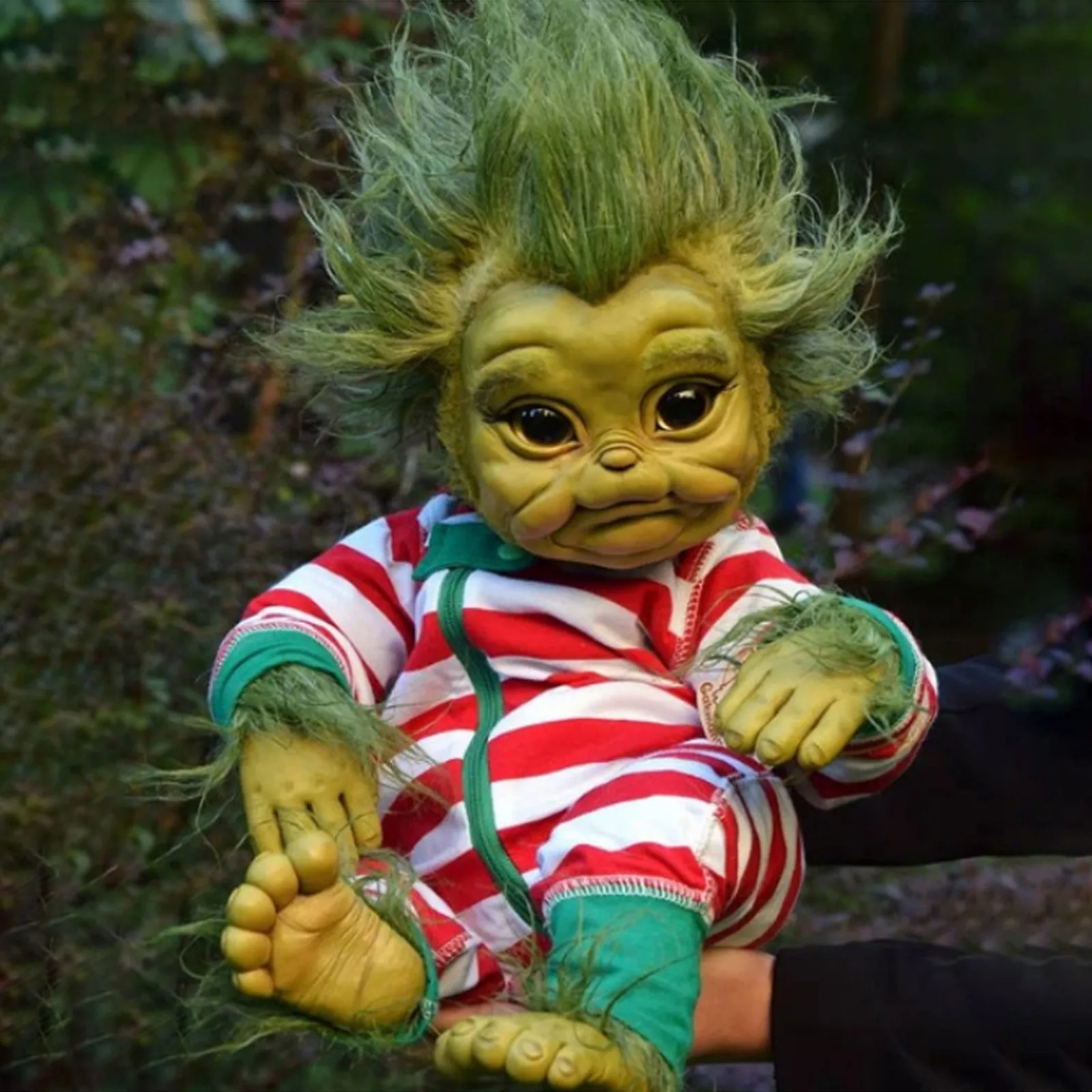 Реалистичная мультяшная Кукла Reborn Baby Grinch Рождественская кукла игрушка для детей