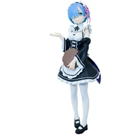 rezero kara hajimeru isekai seikatsu ram maid rem prize pvc action figure figurines toy t30
