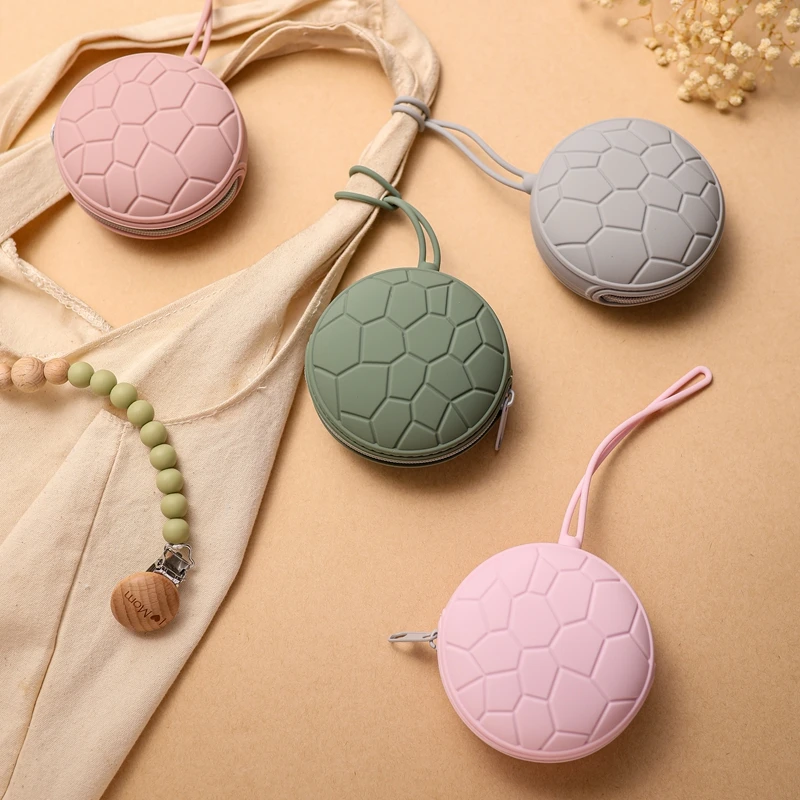 

Детский силиконовый пыленепроницаемый держатель для соски, контейнер для хранения сосков, не содержит Бисфенол А, портативная фотокоробка ...