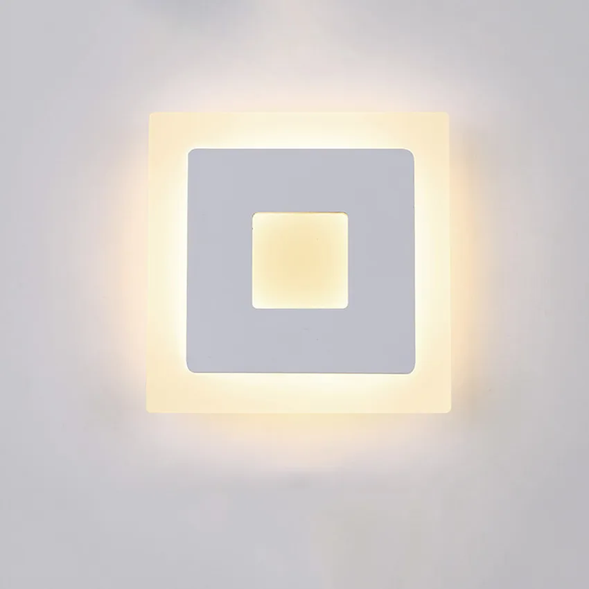 Светодиодная настенная акриловая лампа для дома декоративный светильник лофта