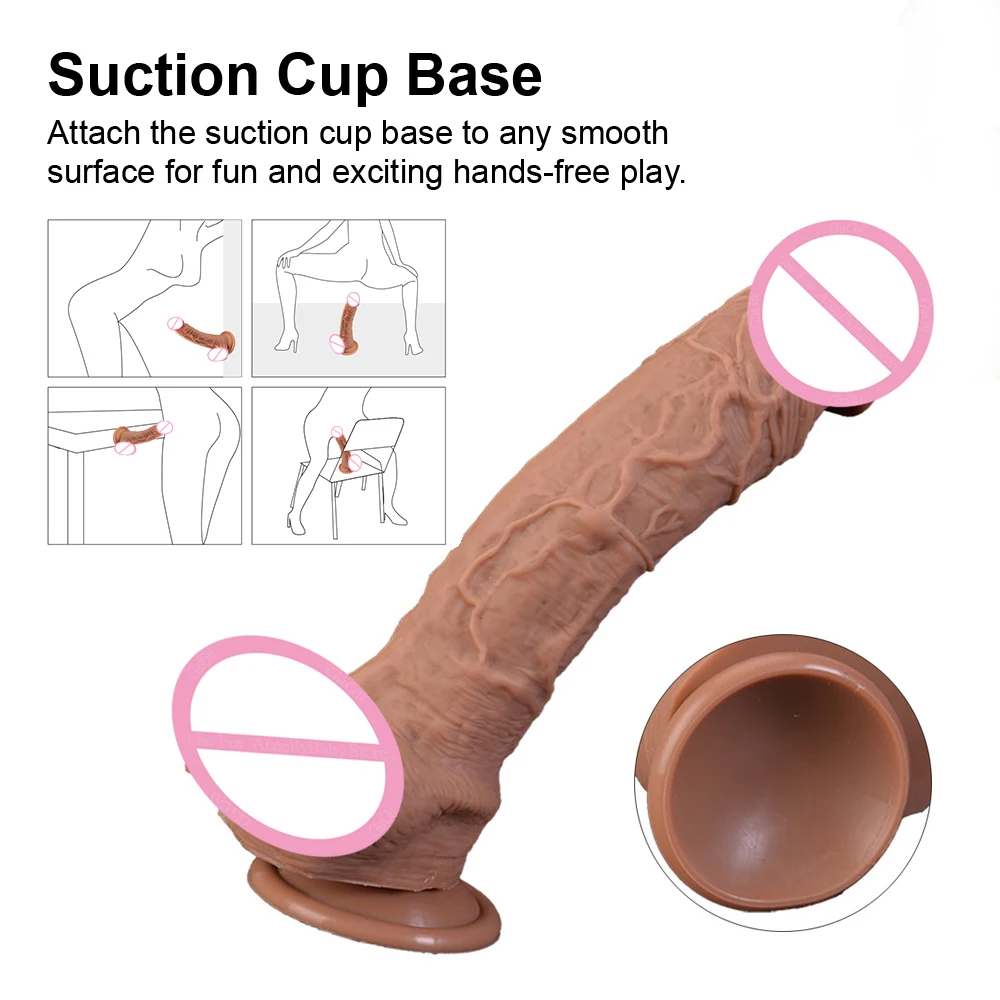 GaGu реалистичный силиконовый фаллоимитатор на присоске Женский мастурбатор