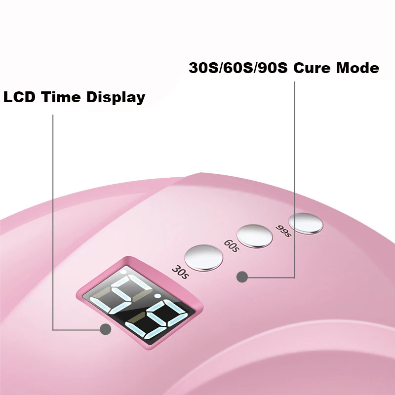 Профессиональная УФ лампа для ногтей 24 Вт гель лак сушилка маникюра педикюра