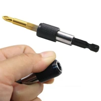 3pcsset 14 inch hex shank quick release screwdriver magnetic bit holder 60100150mm with adjustable collar extension bar