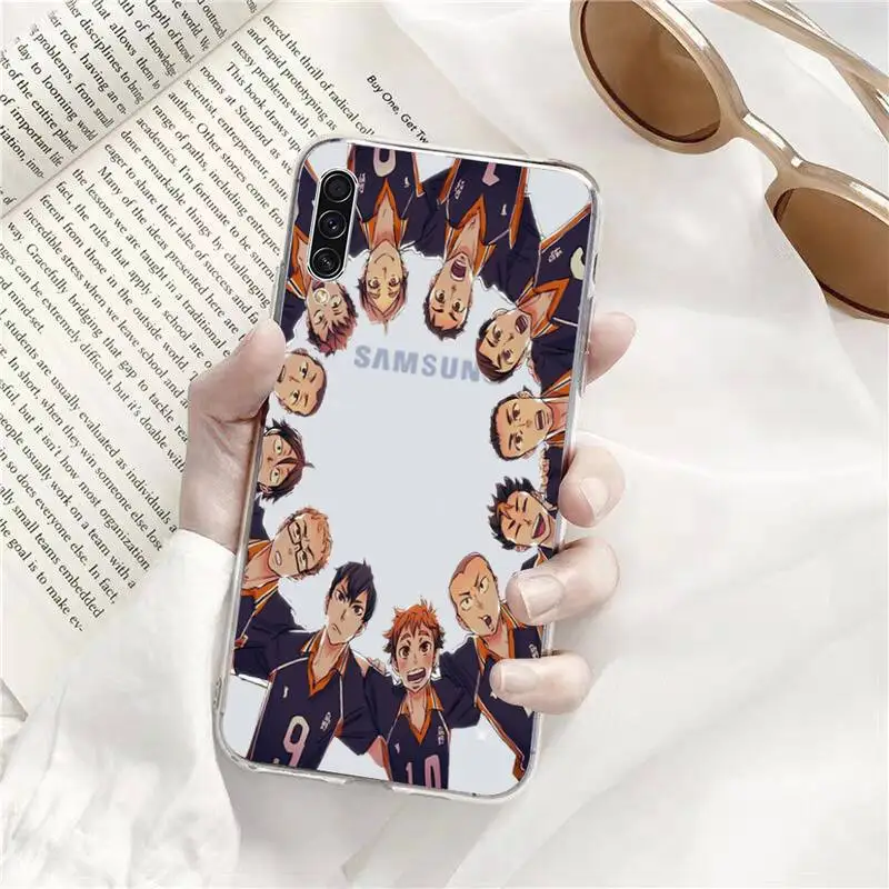 

Haikyuu Hinata attacks Anime Phone Case Transparent Clear For Samsung Galaxy A71 A21s S8 S9 S10 plus note 20 ultra