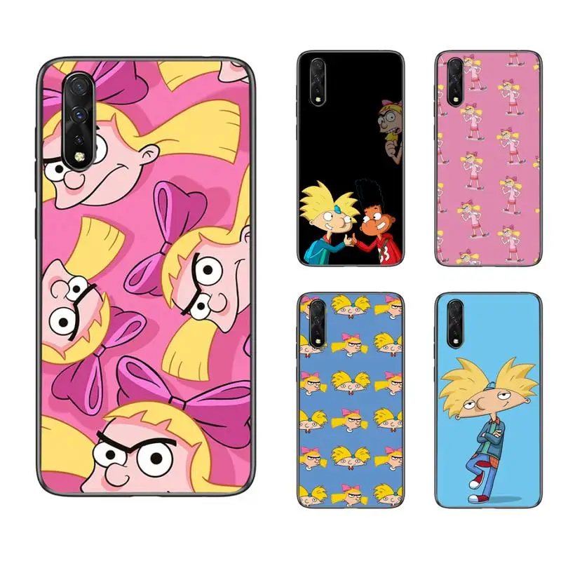 

Hey Arnold Cartoon Phone Case For Samsung A10S A12 A02 A20E M30 A31 A32 A40 A50 S A52 A51 A70 A71 A80 Cover Fundas Coque