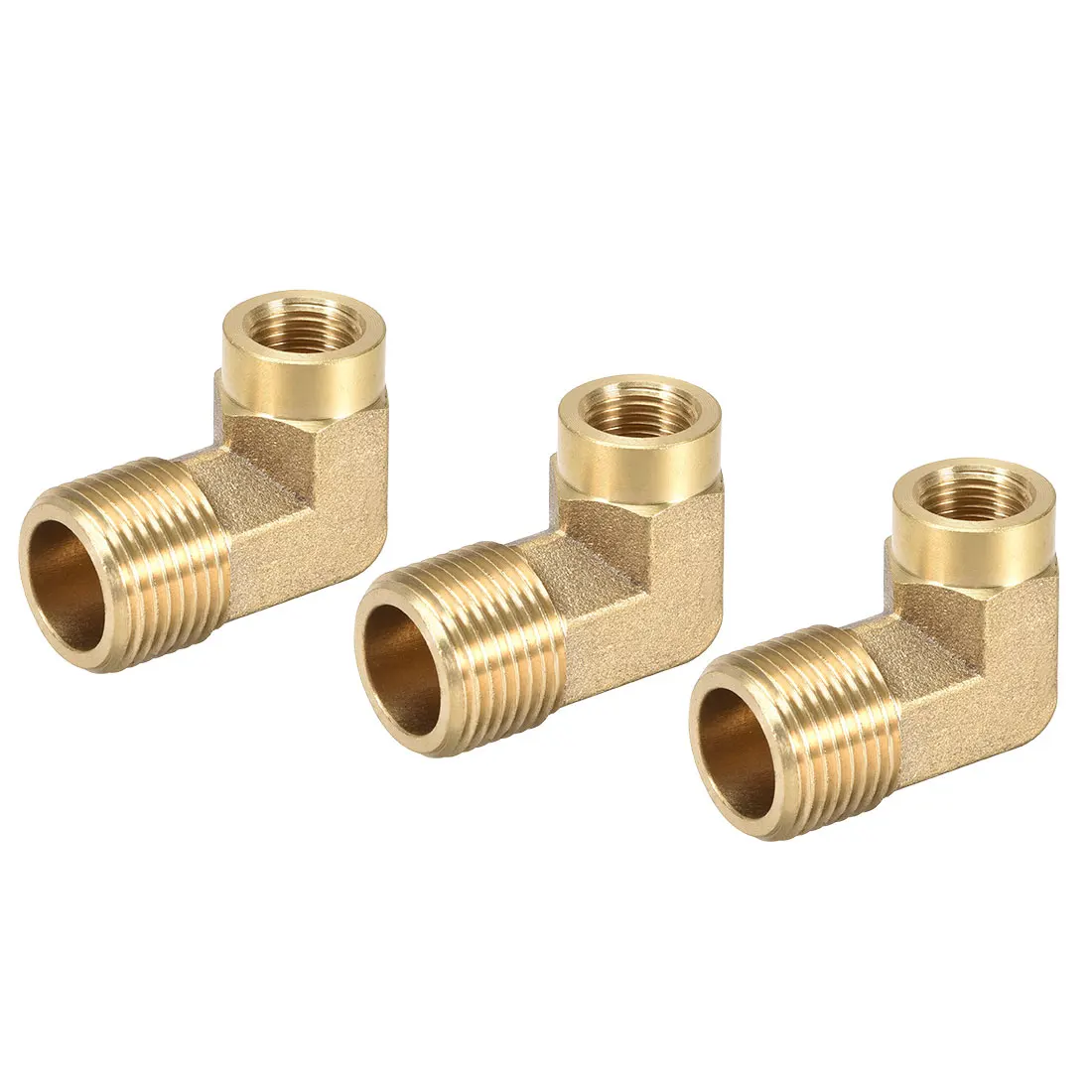 

uxcell 3pcs Brass Pipe Fitting 90 Degree Street Elbow G3/8 Male X G1/8 Female