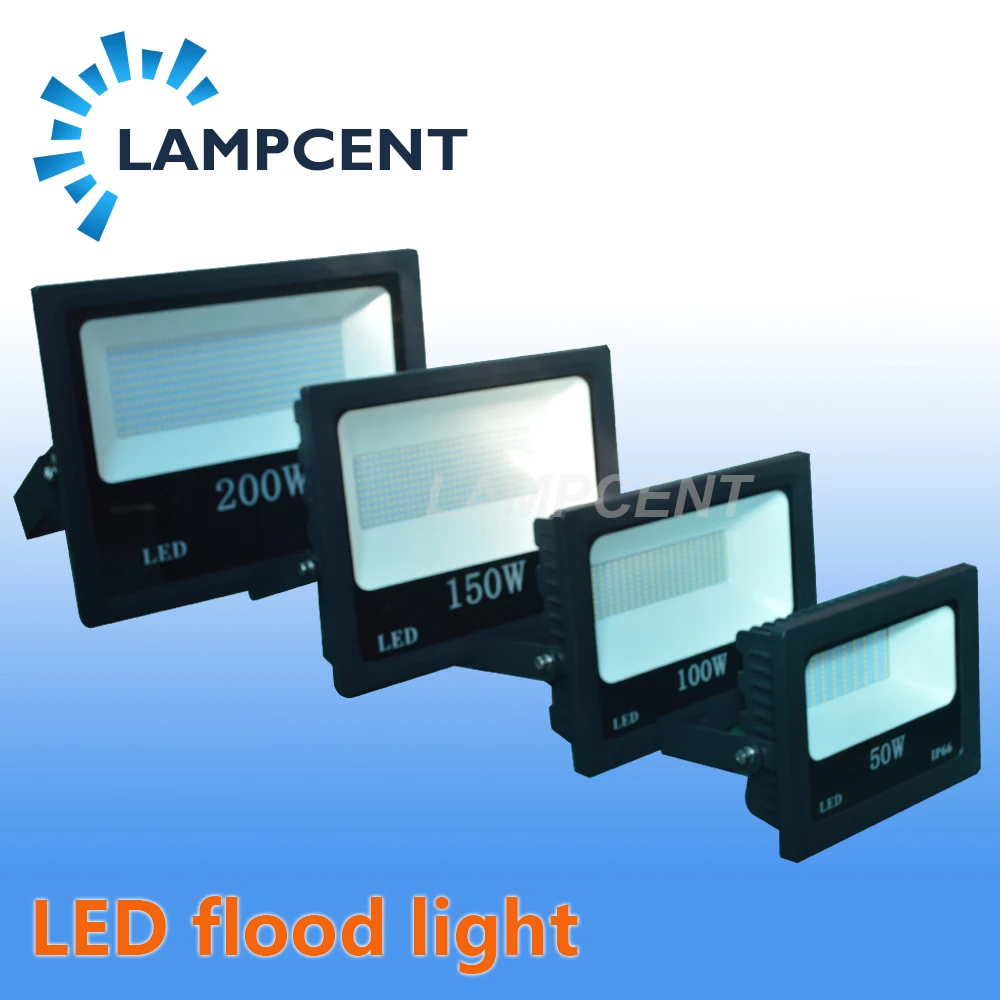 1-10PCS/PACK LED Flood Light 50W 100W 150W 200W Waterproof IP66 Outdoor Wall Lamp