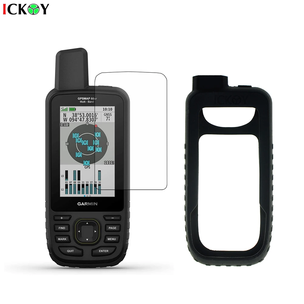Силиконовый защитный чехол + защитная пленка для экрана GPS Garmin Map 66SR 66ST - купить по