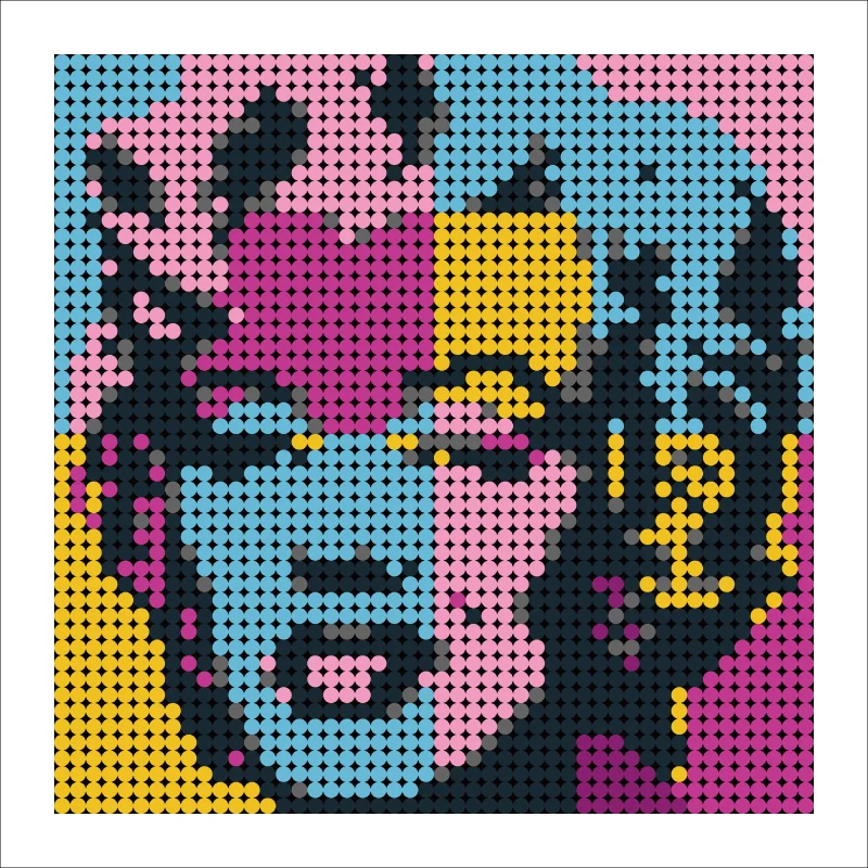 

Movie Star Pixel Mosaic Art MOC Art Painting Building Blocks Bricks Creative Background Decoration Toy Toys Gifts