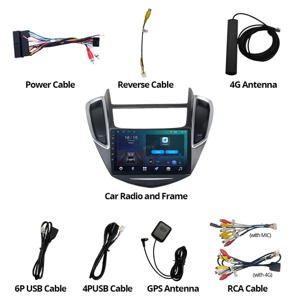 

2din Android 10.0 Car Radio For Chevrolet Trax 2014-2016 Navigation GPS Car Multimedia Video Player Car 2Din DVD Stereo Receiver