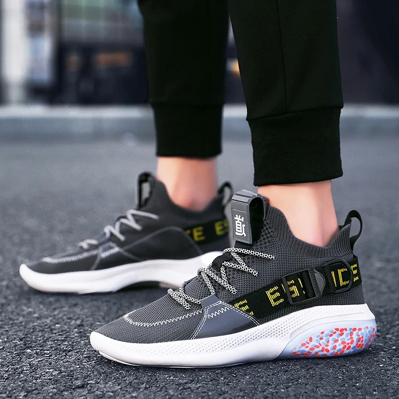 Men Vulcanize Shoes Sneakers Breathable Casual No-slip 2020 Male Air Mesh Lace Up Tenis Masculino |