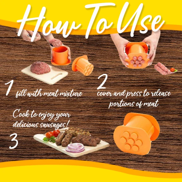 Пресс Cevapcici Кухонный для приготовления хот-догов бургеров мяса колбасы гаджет