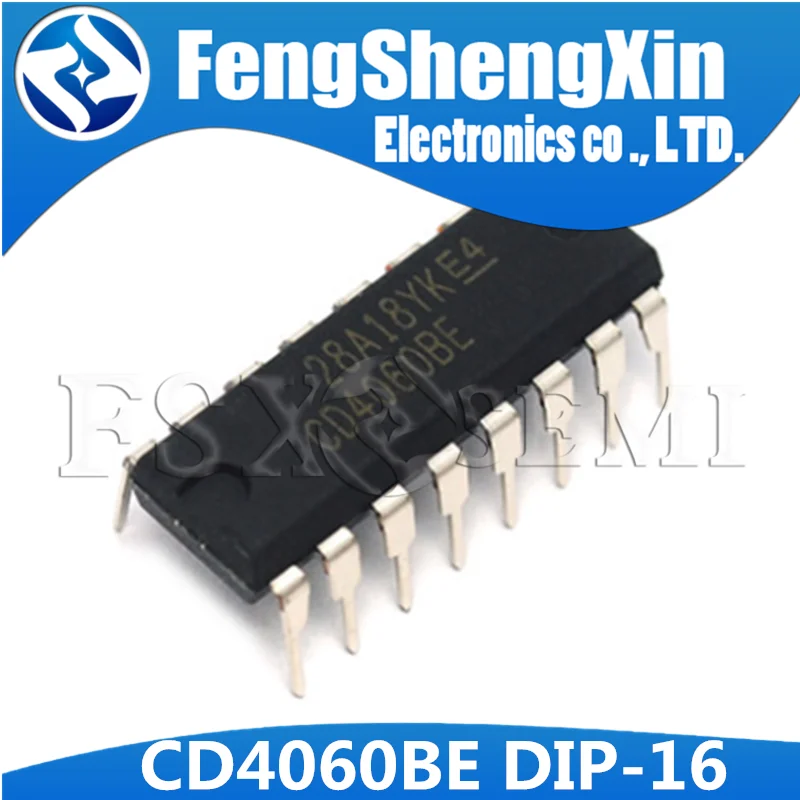 10pcs/lot CD4060BE DIP-16 CD4060 DIVIDER IC