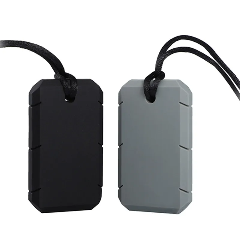 Chip Dale 1PC Silicone Chew Necklace Dog Tag Baby Teether Chewy Toy Sensory Tool for Autism Therapy ADHD Special Needs | Мать и ребенок