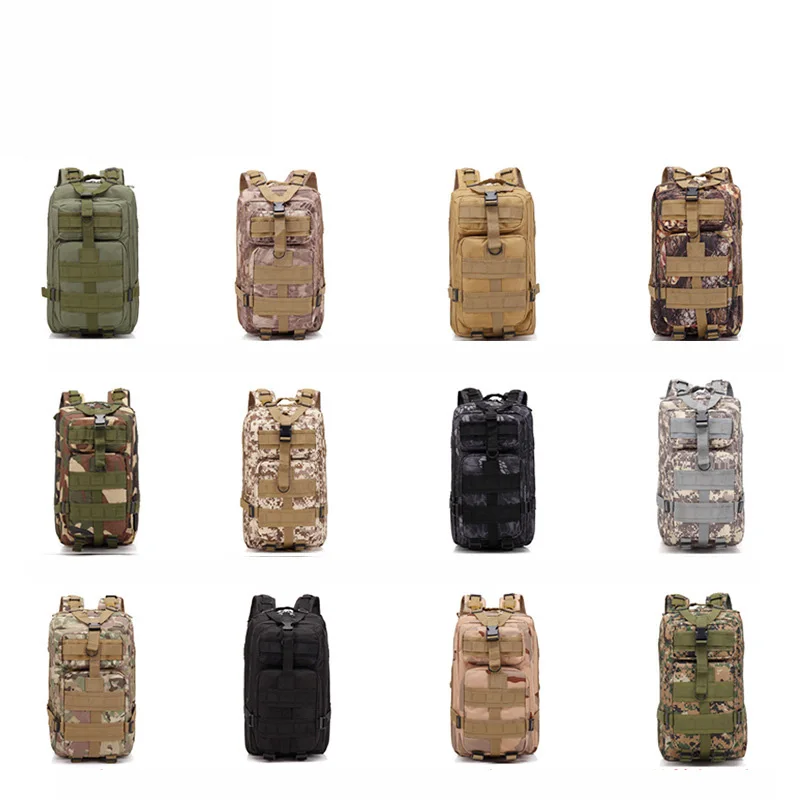 SJ-MAURIE Outdoor Hiking Camping Hunting Travel Bag Military Tactical Backpack Army Molle Waterproof 3P Small Rucksack | Спорт и
