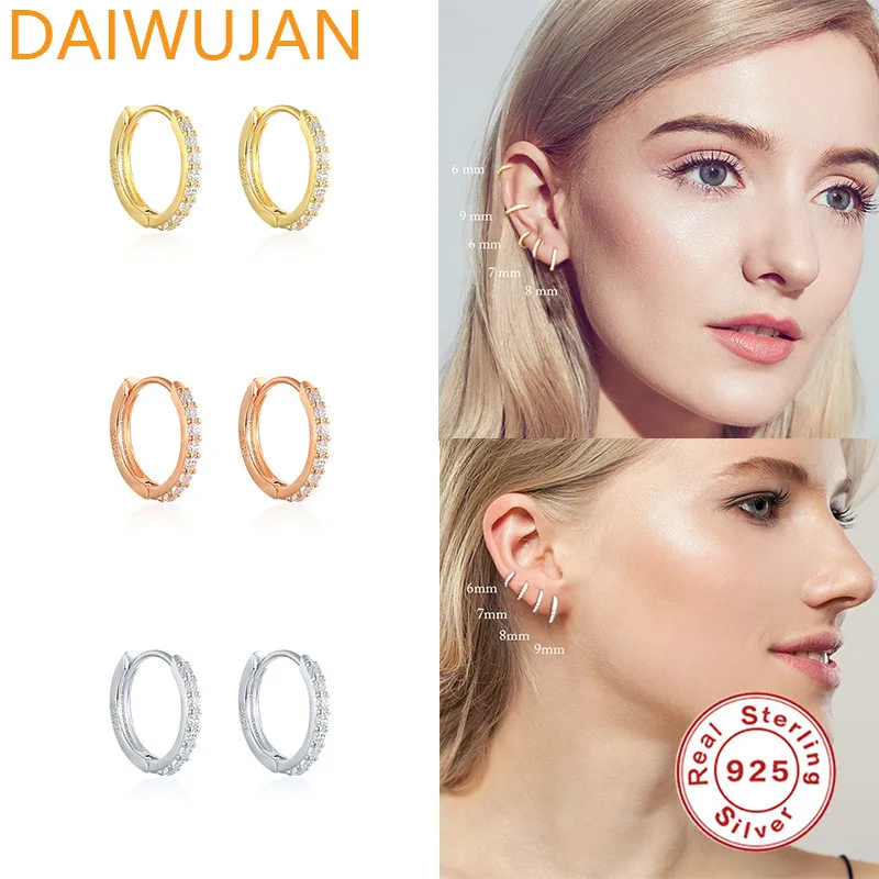 

Серьги-кольца женские круглые из серебра 925 пробы, 6/7/8/9 мм