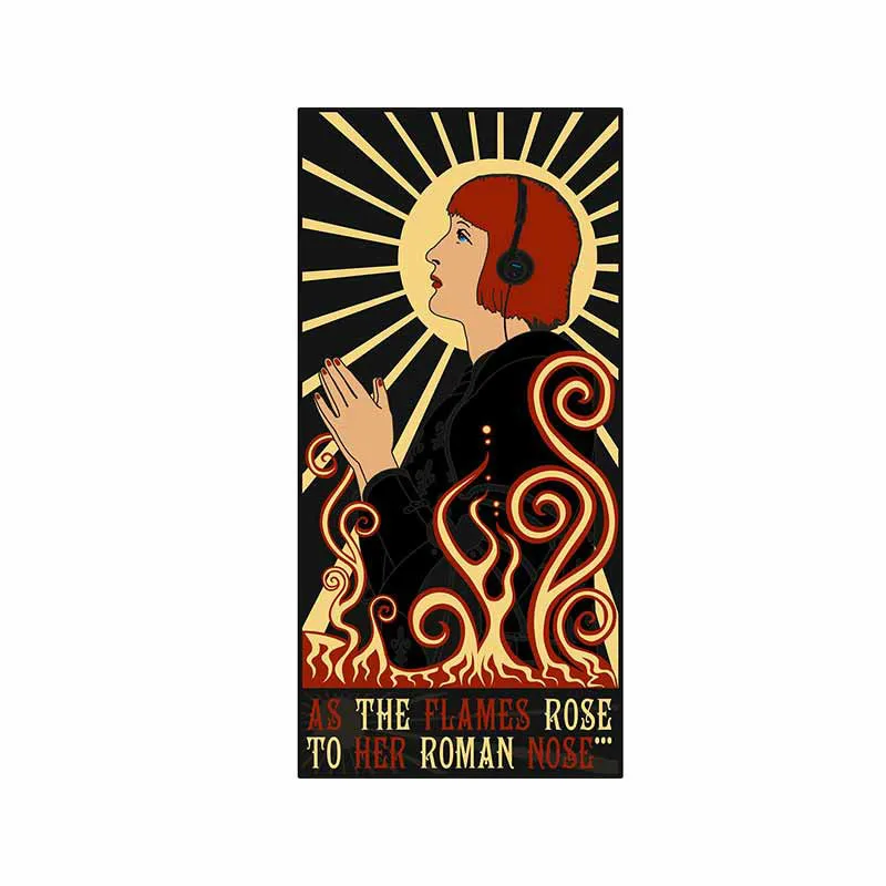 

Creative The Flames Rose Car Sticker Accessories Vinyl PVC 13cmx7cm Waterproof Windshield Car Window Car Styling Decal