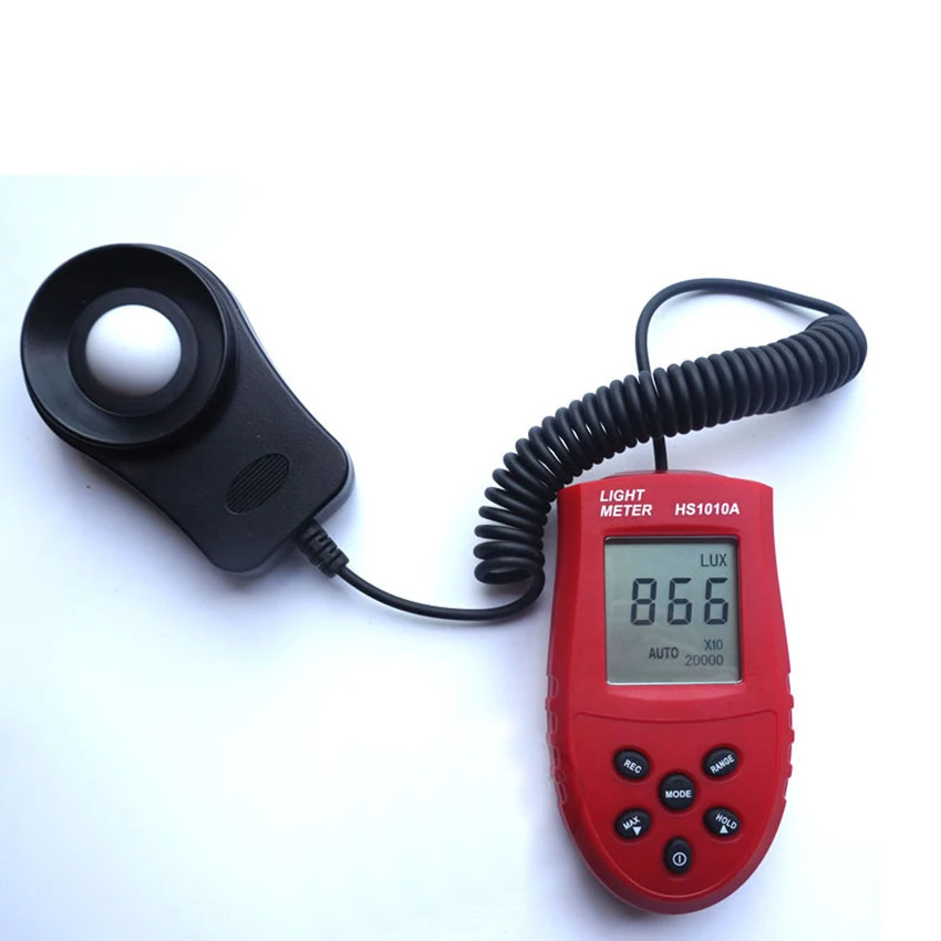 200000 Lux автоматический HS1010A ЖК цифровой сплиттер светильник Luxmeter Lux/FC фотометр