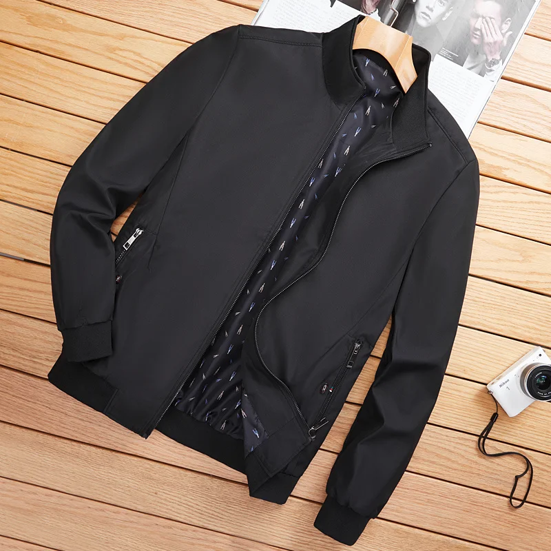 

2021 Spring New Men's Bomber Zipper Jacket Male Casual Streetwear Hip Hop Slim Fit Pilot Coat Men Clothing Plus Size 4XL 5XL 6XL