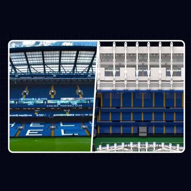 New 4137pcs FC Stamford Bridge Stadium Football Field Sports Model Building Blocks Bricks 10272 10284 Toys Kids Gifts | Игрушки и хобби