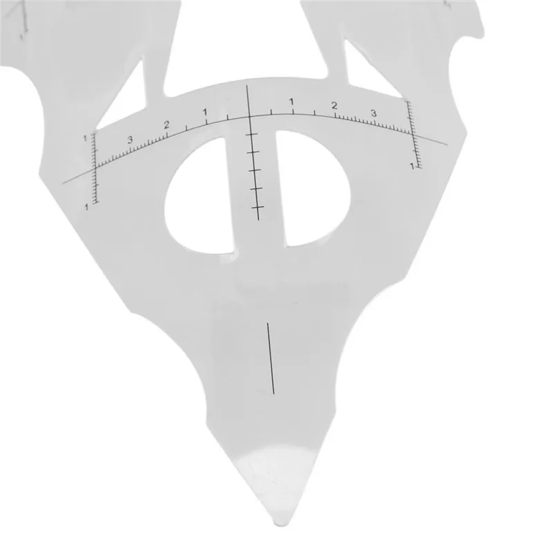 New Pro Makeup Mask Ruler Practice For Tattoo Starter Template Permanent Supplies Lip Design Shaping Stencil Tool 5 PCS/Set | Красота и