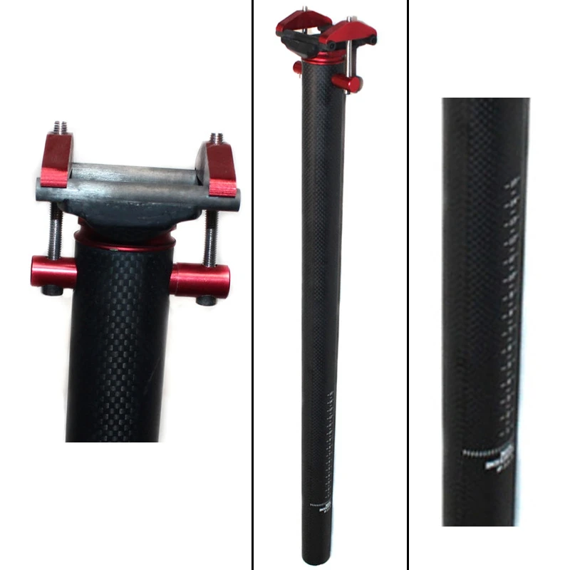 

Bike Seat Post Super Light Carbon Folding Bike Seat Post 3K 31.8X580mm for MTB Road Bike Folding Bike Cycling Part