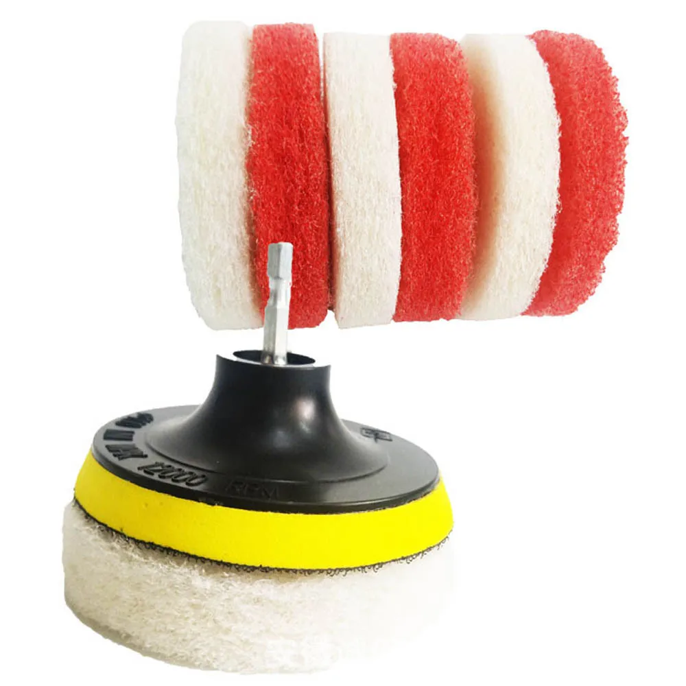 Набор для полировки автомобиля набор из 3 насадок и 1 пластины электрической