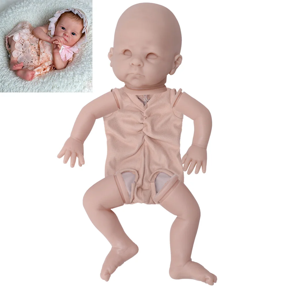 

Детали для кукол новорожденных, реалистичные виниловые неокрашенные куклы-младенцы, незавершенные, 46 см, для творчества, пустые куклы, пода...
