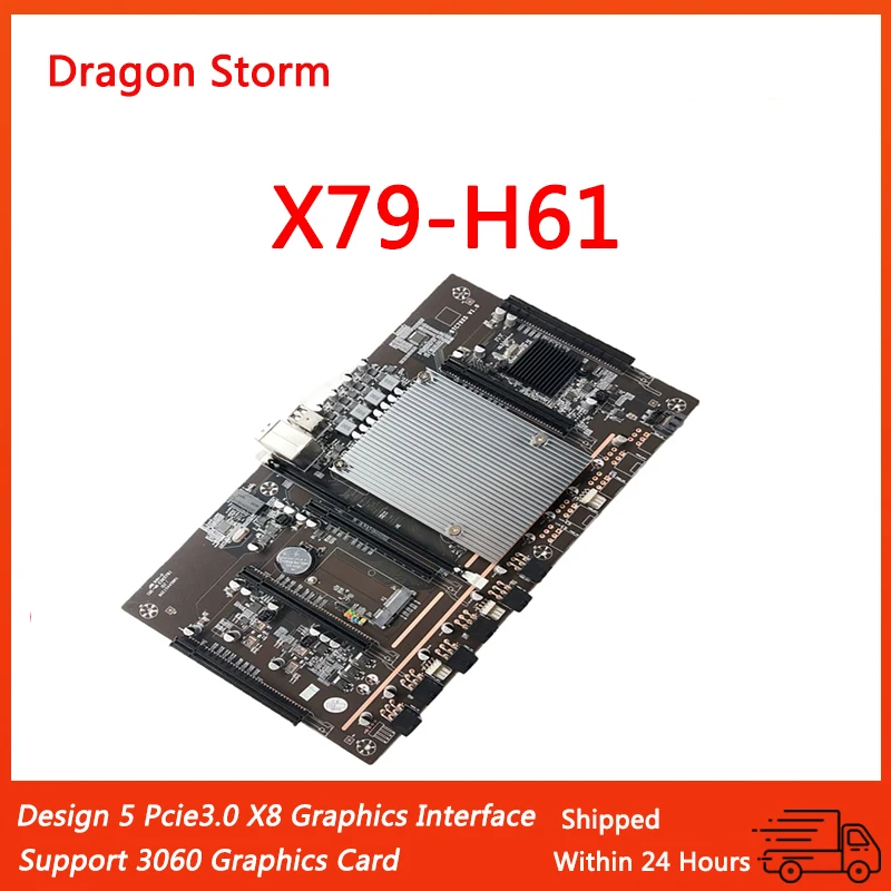 Материнская плата для майнинга BTC разъем ЦП 5 PCIe PCI-E Express 3 0 X8 слоты памяти DDR3